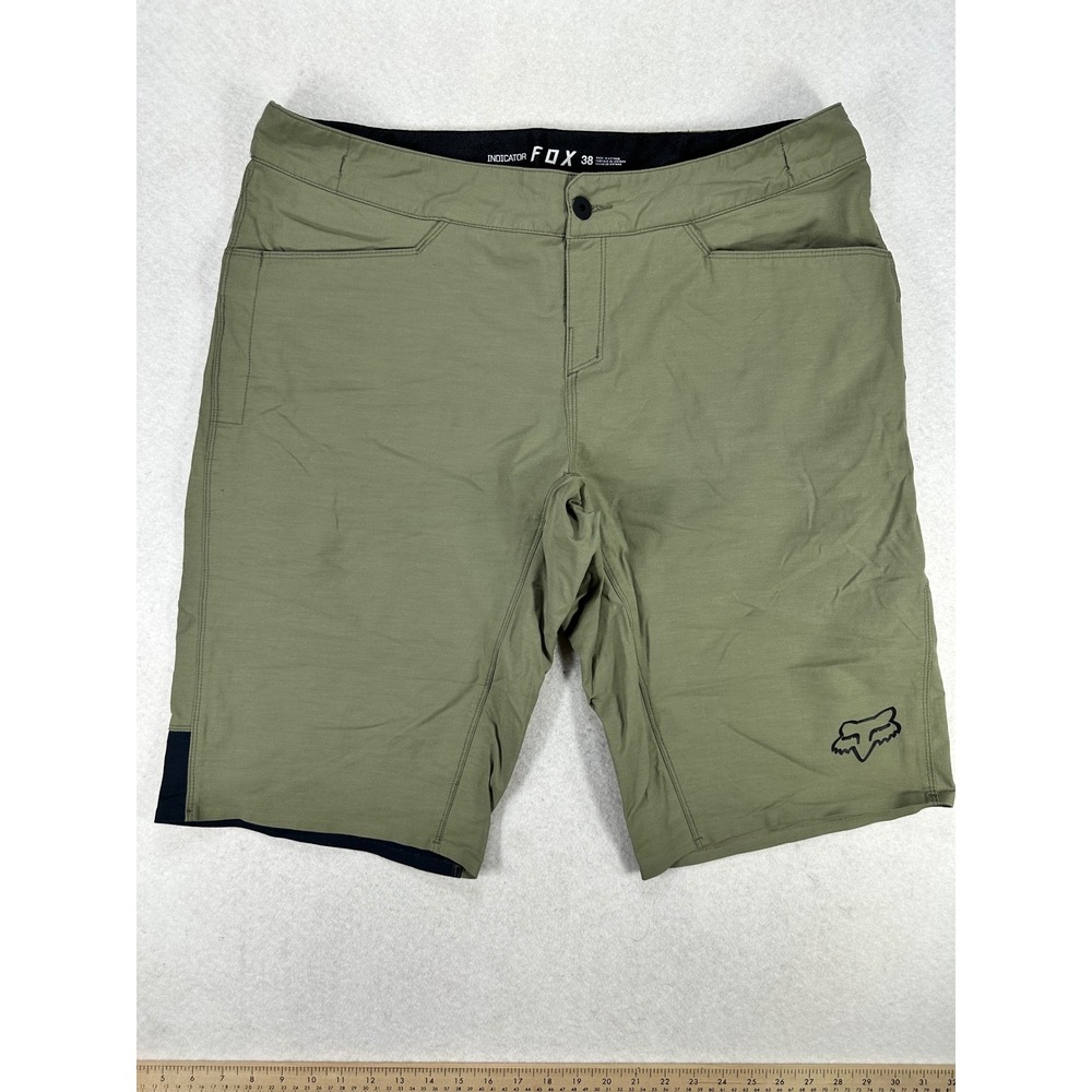 Fox Racing Indicator Mountain Bike Shorts Mens 38 Olive Green Cycling MTB Trail